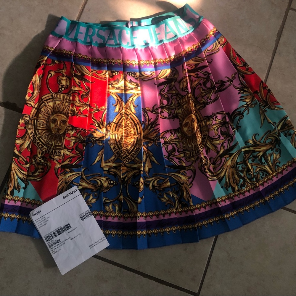 Versace Jeans Couture Garland Pleated Skirt
